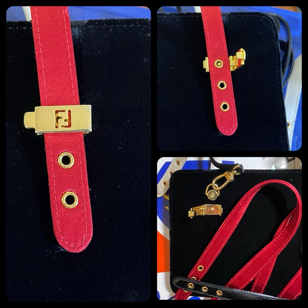 Rare Fendi Borsa 2 Manici Piccola
Velluto Liscio w/5 Interchangeable Str… - Picture 4 of 16